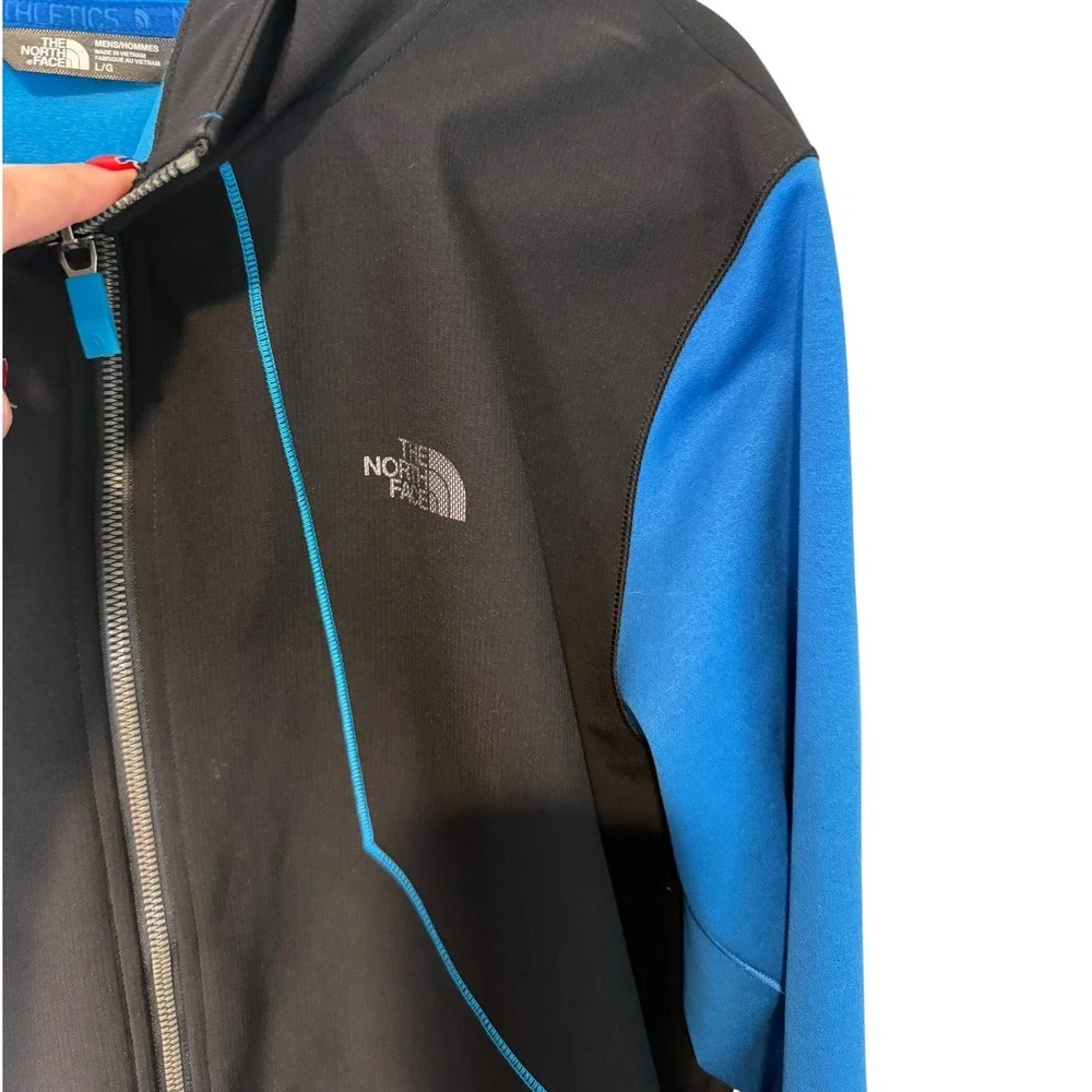 The North Face Kilowatt Jacket Mens Large Black Blue Mountain Athletics Hoodie